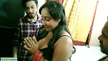 Desi beautiful bhabhi hot threesome sex! Best Indian sex with clear audio